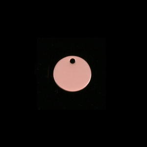 Metal Stamping Blanks Rose Gold Filled Circle with Hole, 8mm (.31"), 24g